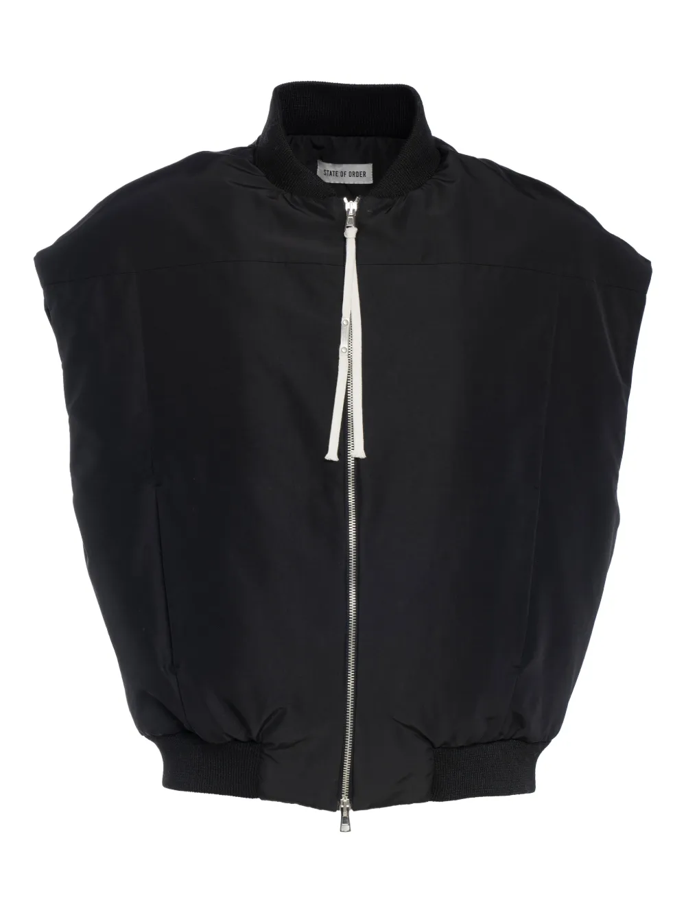 STATE OF ORDER rib-trim zip jacket | Black | Image 1