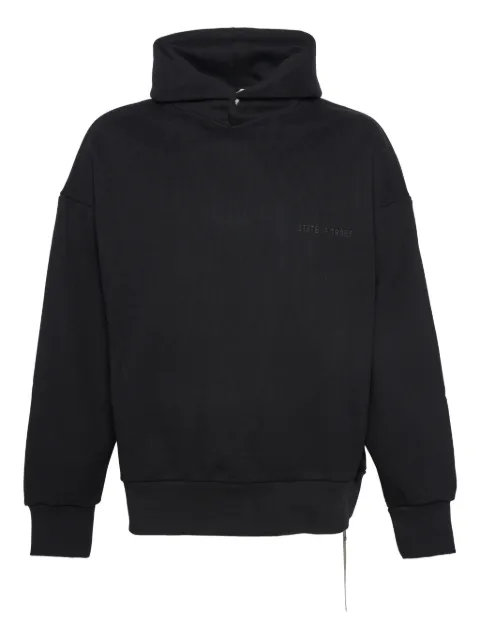 STATE OF ORDER Felpa hooded graphic knitwear