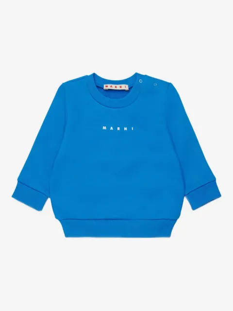 Marni Kids sweatshirt med rund hals og logo