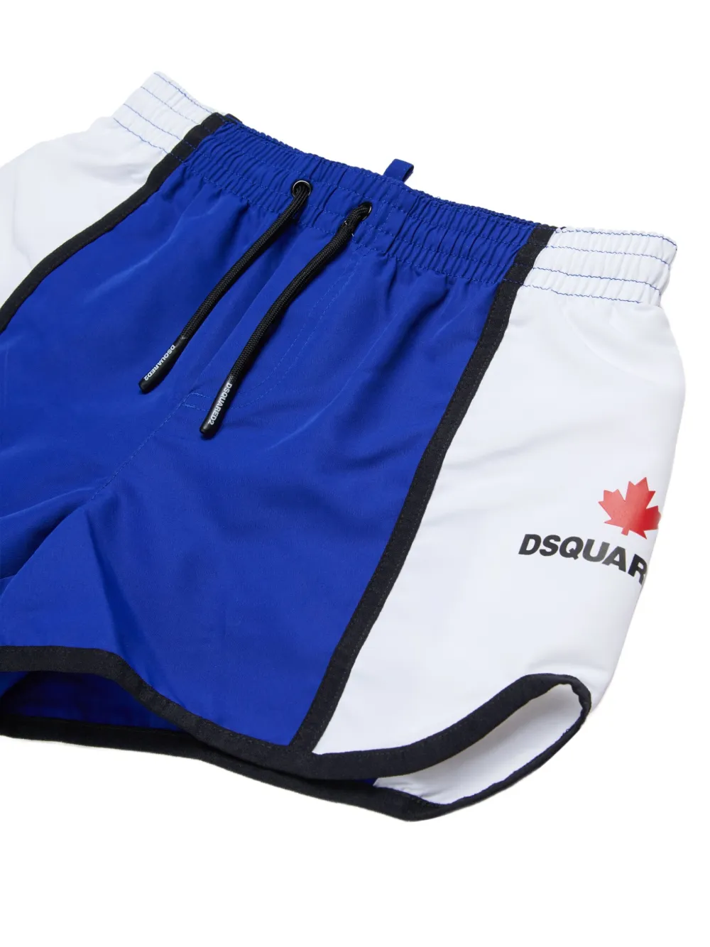  Dsquared2 Kids Drawstring Panel Swim Shorts - Blue 