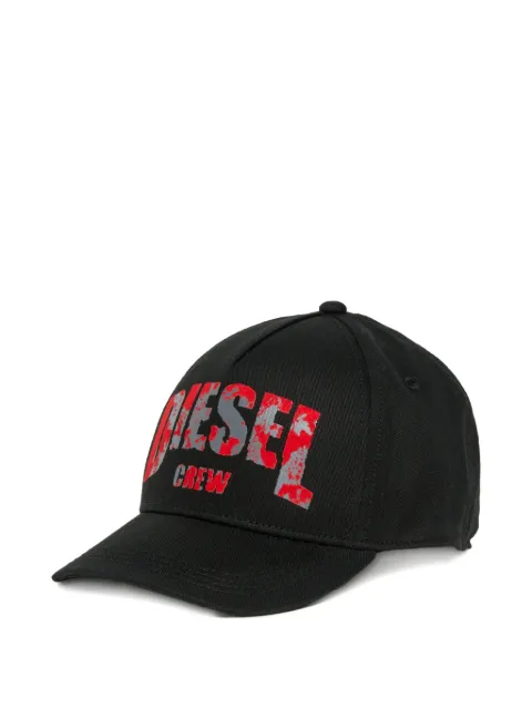 Diesel Kids logo-print cotton cap