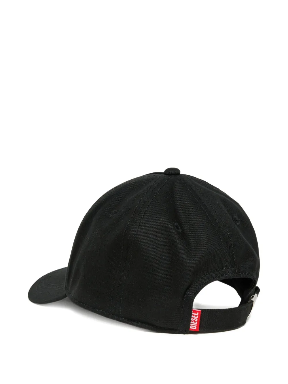 Diesel Kids Katoenen pet met logoprint Zwart