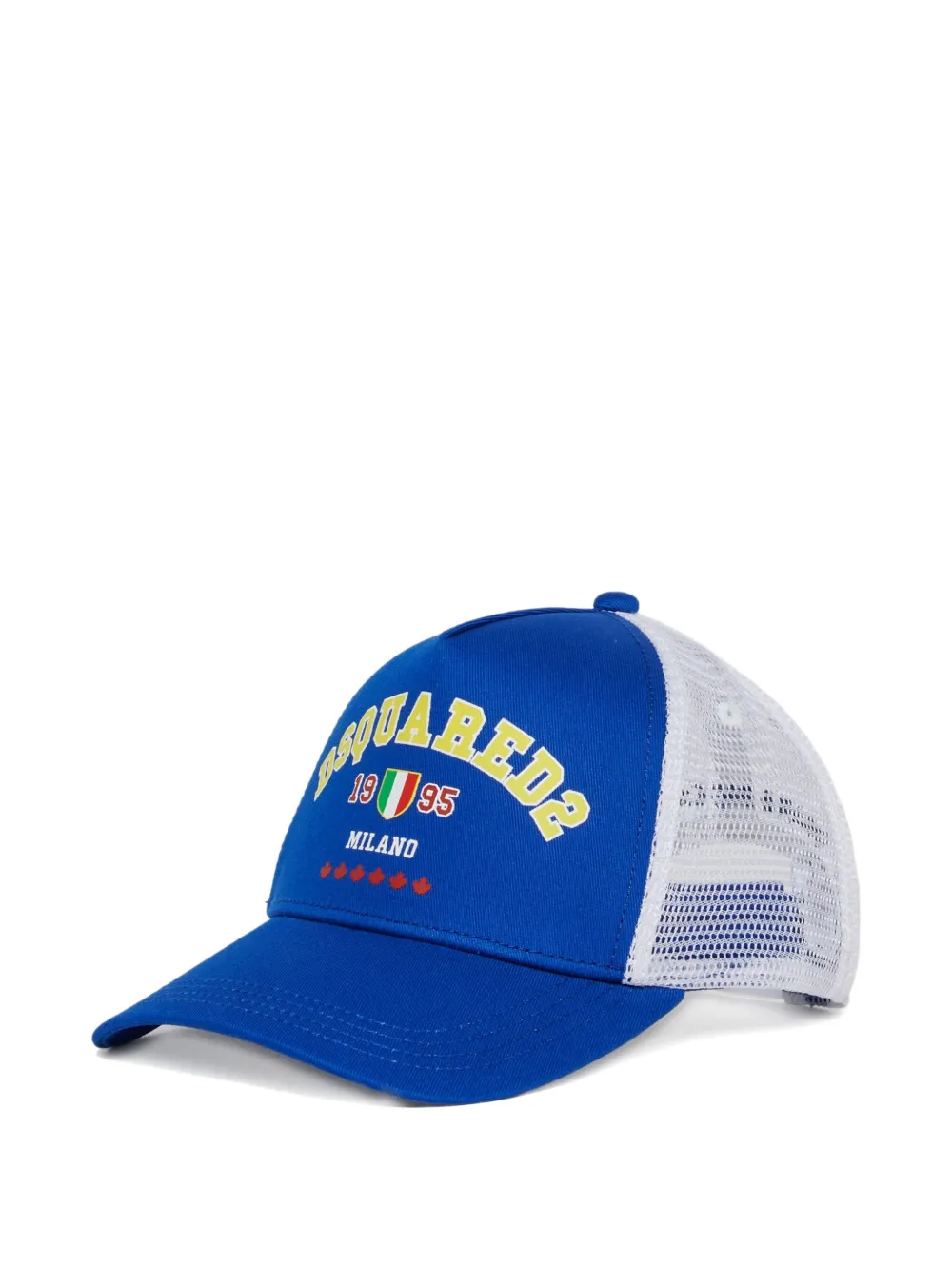 DSQUARED2 KIDS logo graphic-print mesh cap - Blue