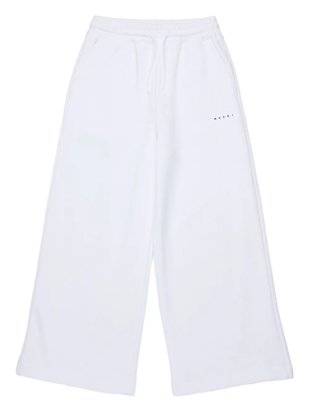 Marni Kids drawstring logo track pants | White | Image 1
