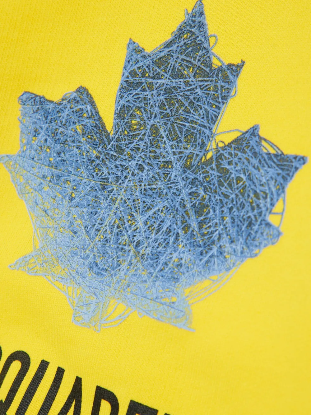 DSQUARED2 KIDS Sweater met ronde hals en logo Geel