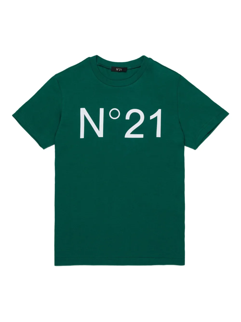 Nº21 Kids T-shirt in jersey con logo - Verde