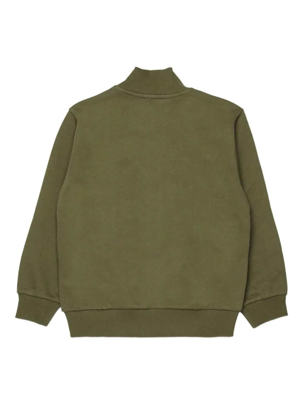 Diesel Logo-detail Zip-up Sweatshirt In Green