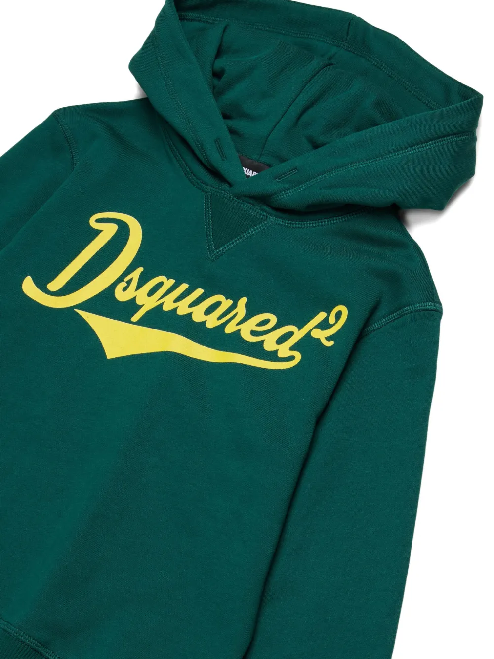 Dsquared2 Logo Hooded Sweatshirt In Green