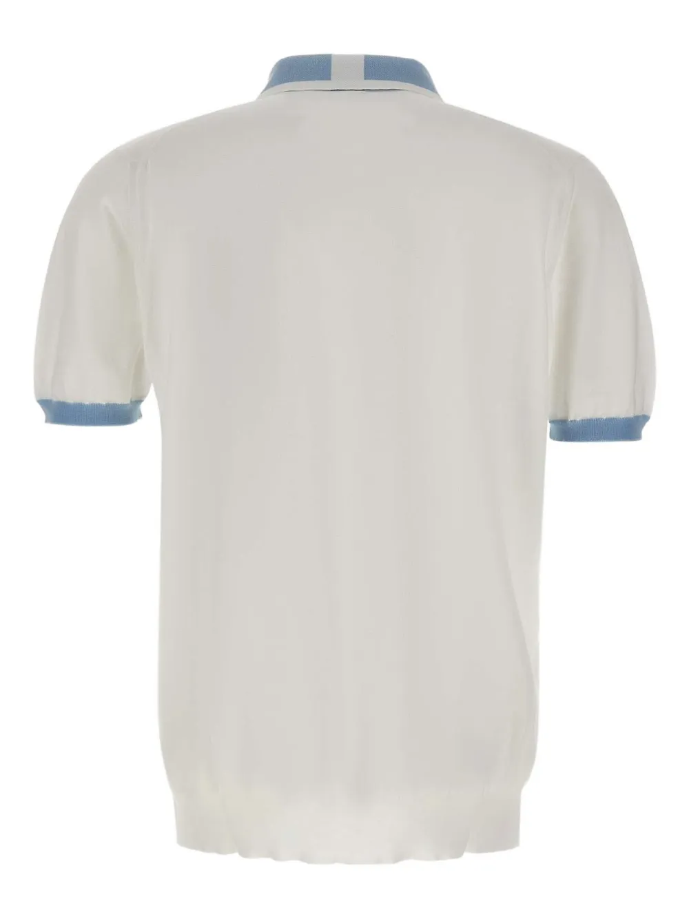 Kiton Poloshirt met halve rits Wit