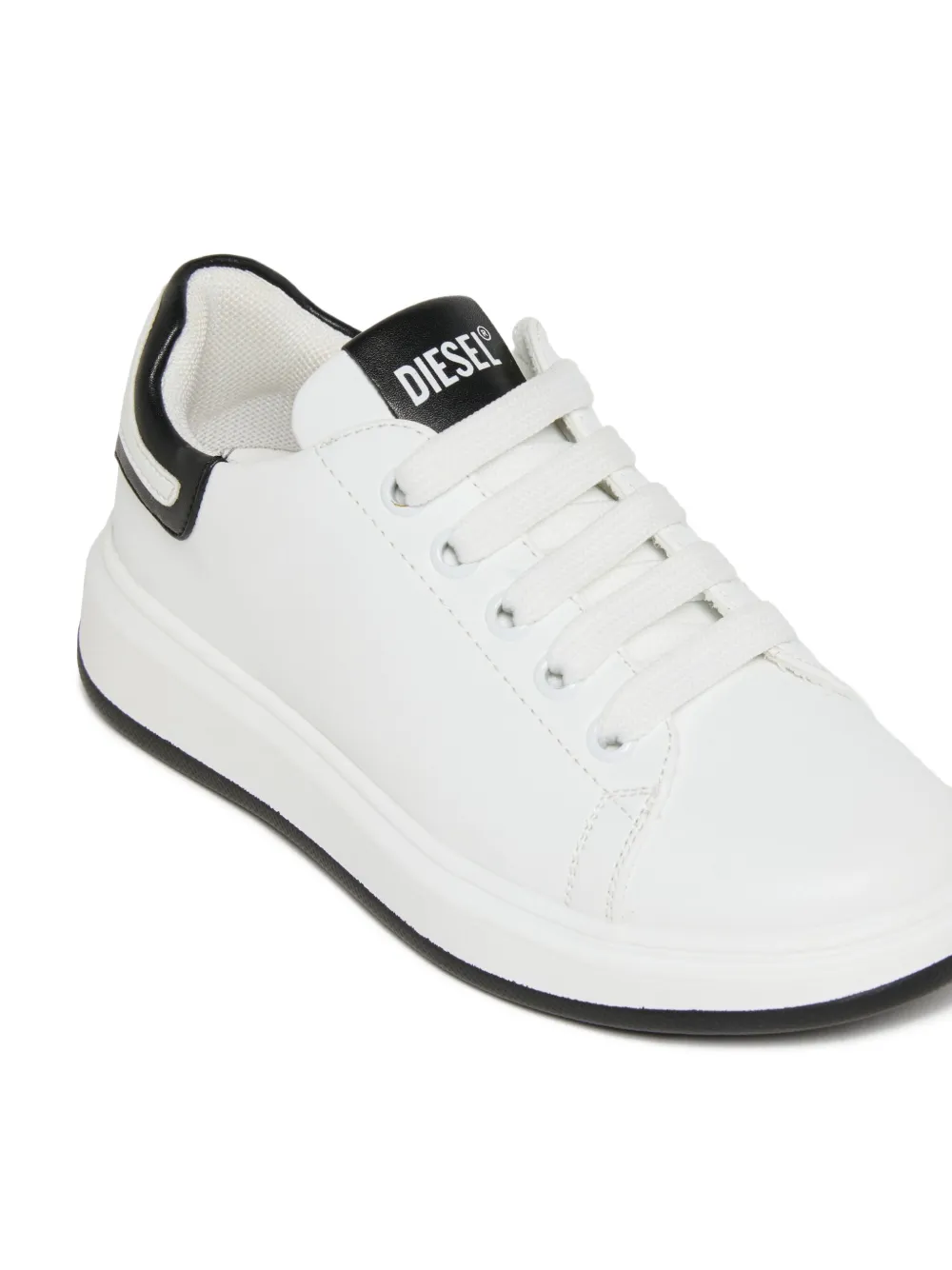 Diesel Kids Sneakers met logoprint Wit