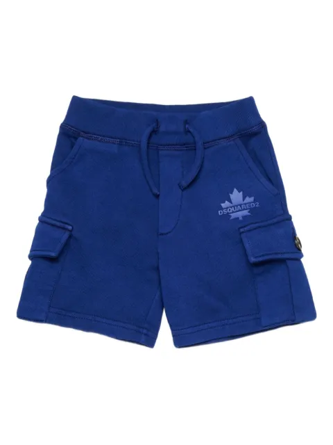 DSQUARED2 KIDS Drawstring Maple Leaf cargo-pockets shorts