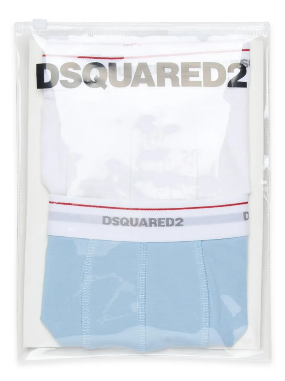 DSQUARED2 KIDS Twee boxershorts met logoband Blauw