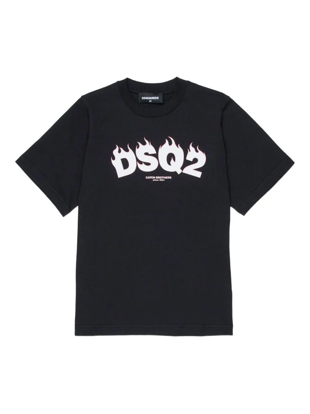 DSQUARED2 KIDS T-shirt girocollo con logo - Nero