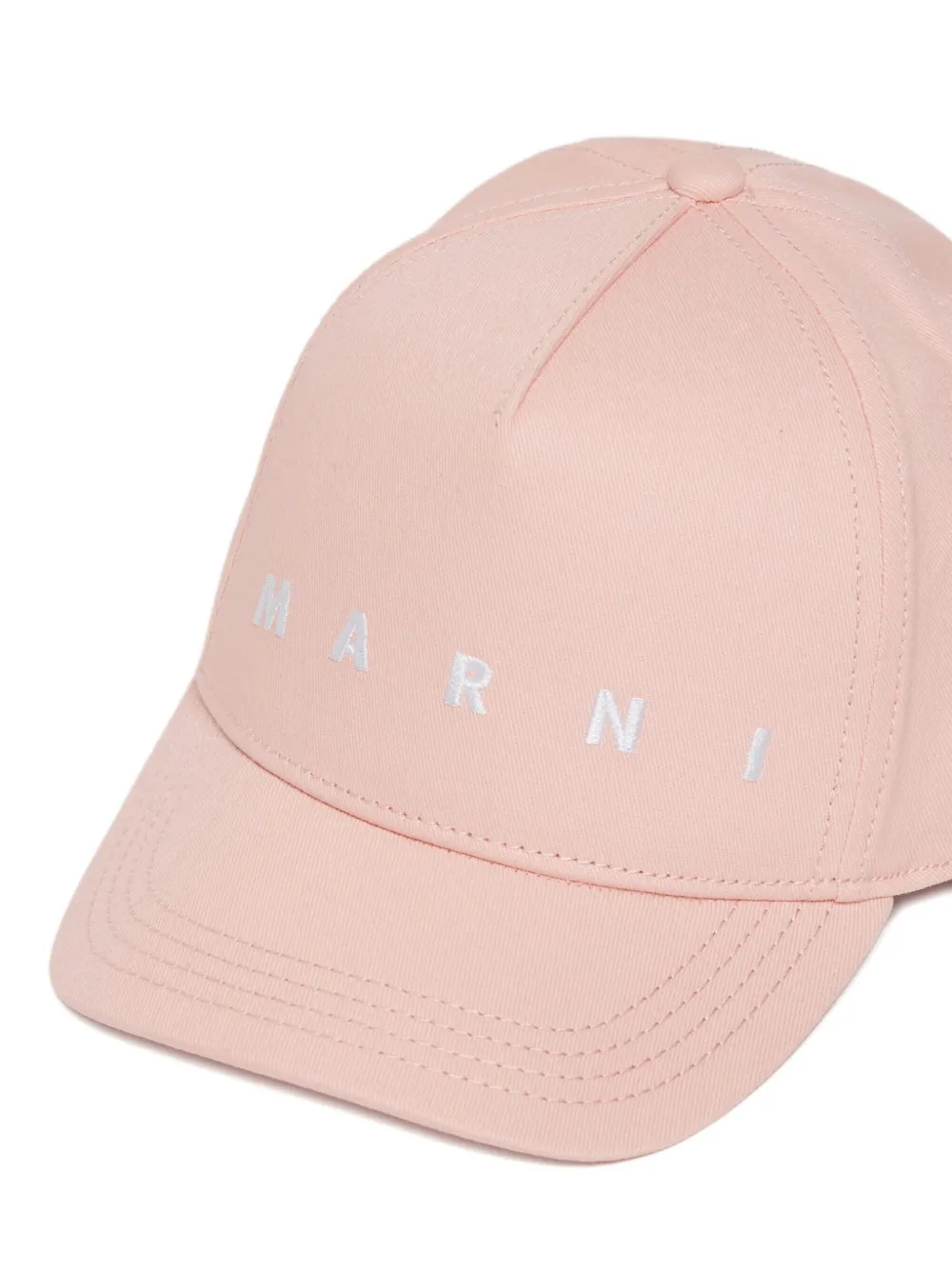 Marni Kids Honkbalpet met geborduurd logo Roze