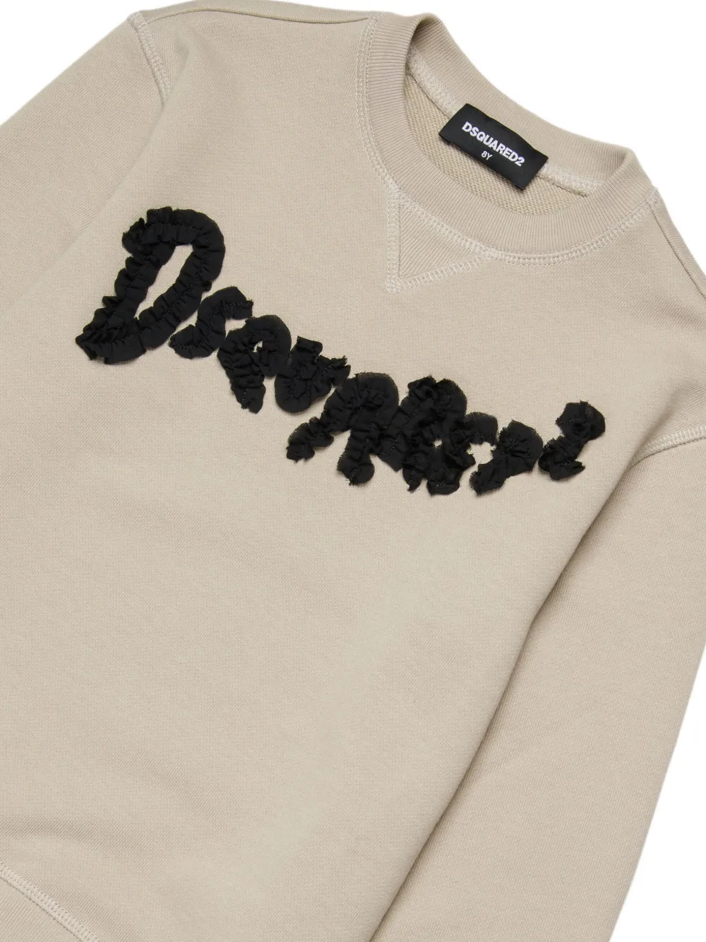 DSQUARED2 KIDS Sweater met logopatch Beige