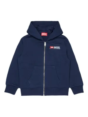Diesel Kids ジップアップ パーカー | ブラック | FARFETCH JP