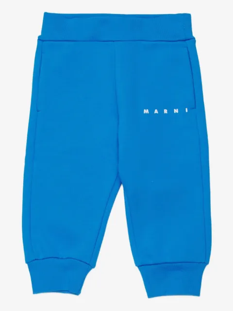 Marni Kids logo-print sweatpants