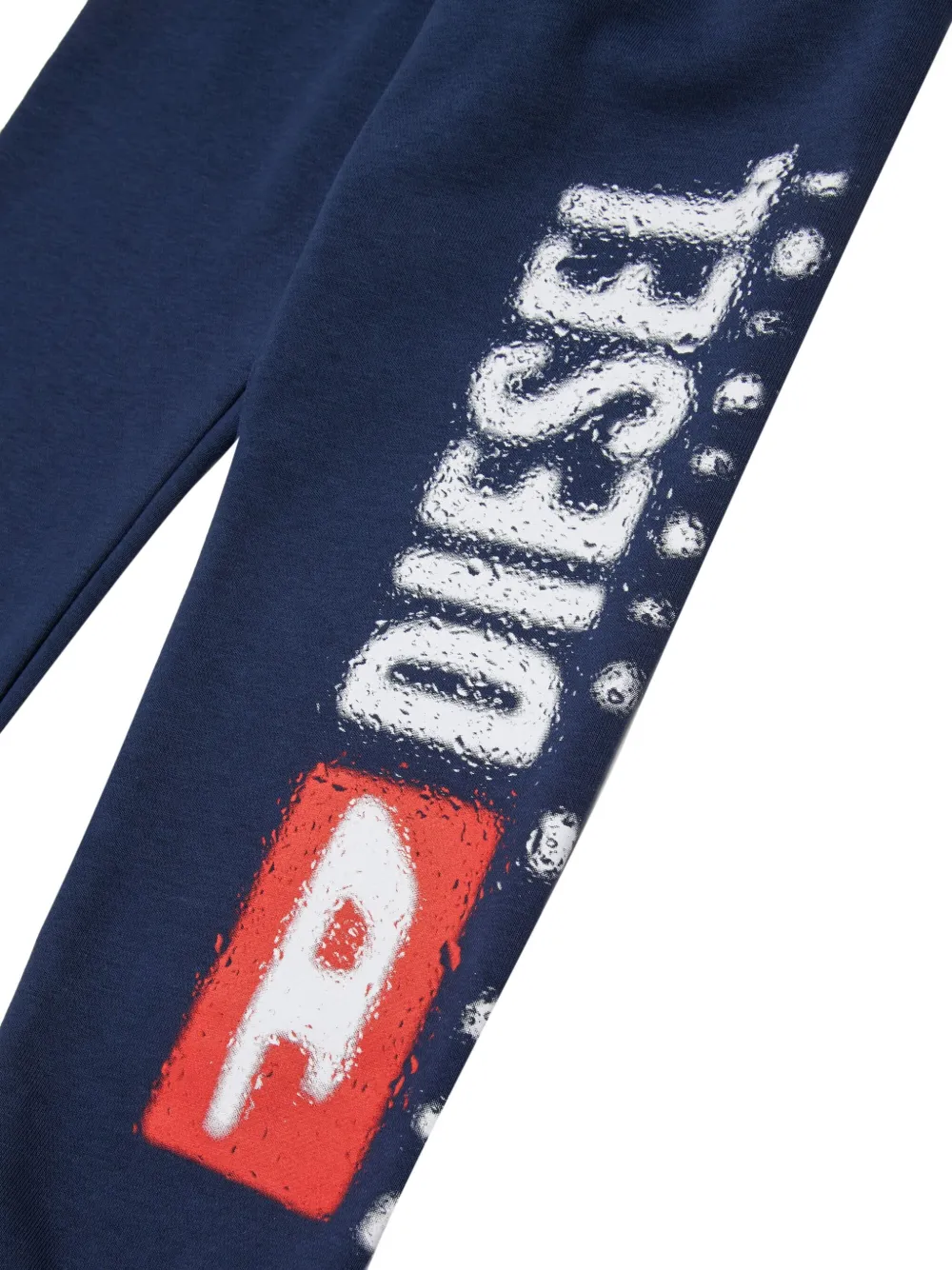 Diesel Pantli Logo-print Sweatpants In Blue