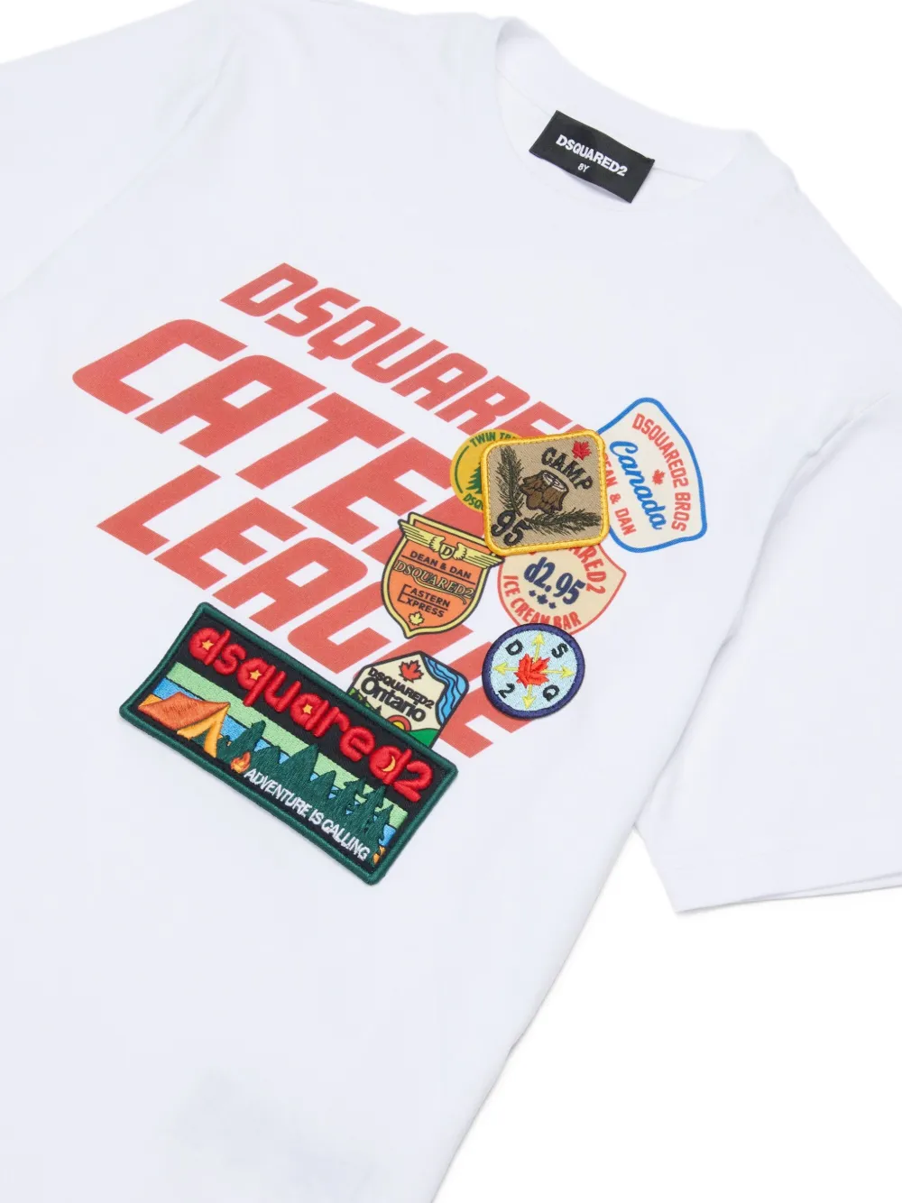 Dsquared2 Logo-patch T-shirt In White