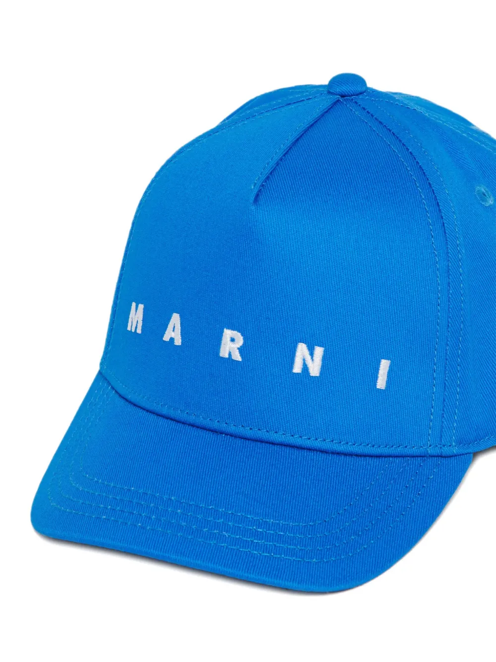  Marni Kids Logo Baseball Cap - Blue 
