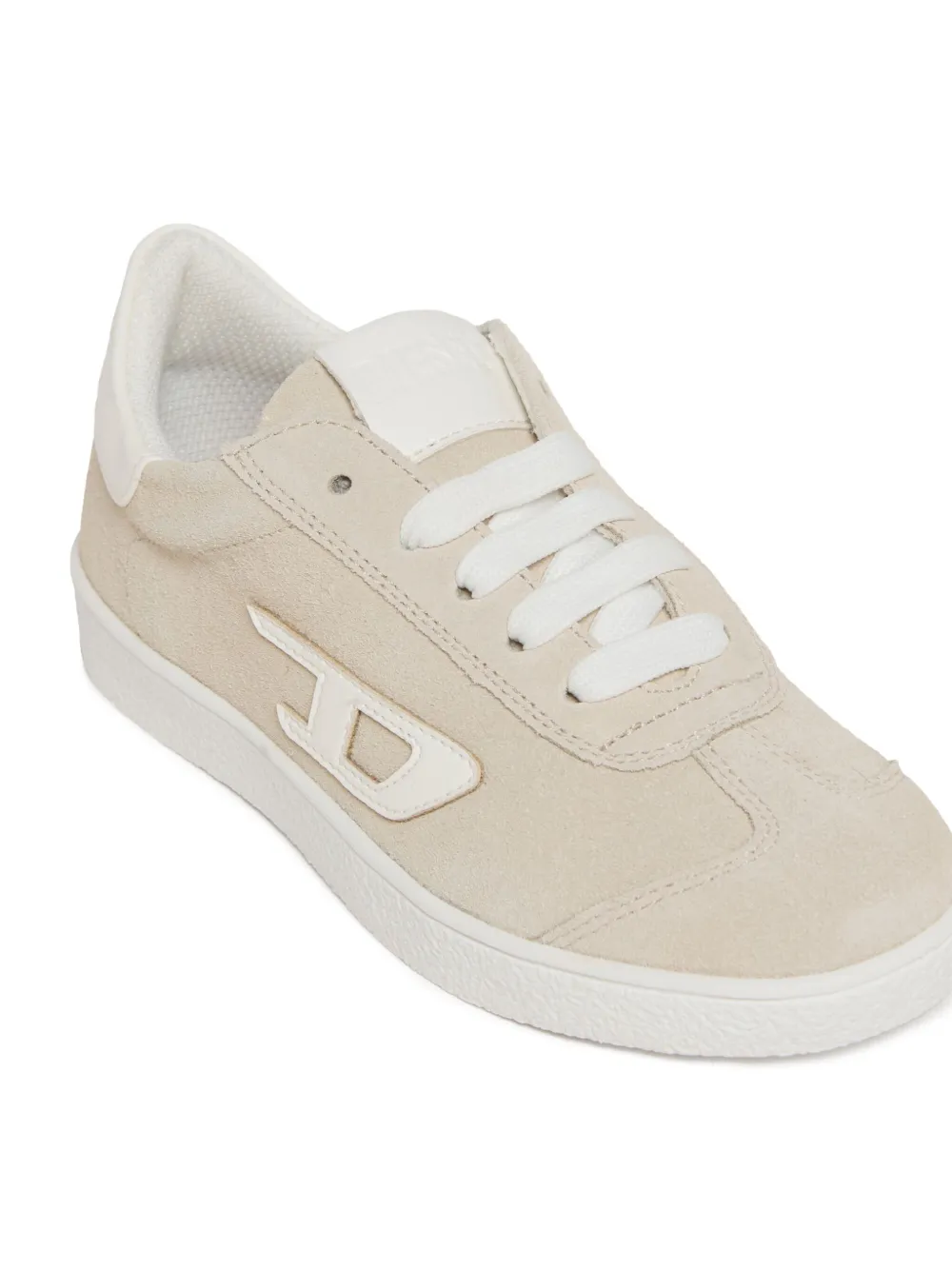 Diesel Kids S-Cougaz sneakers met logodetail Beige