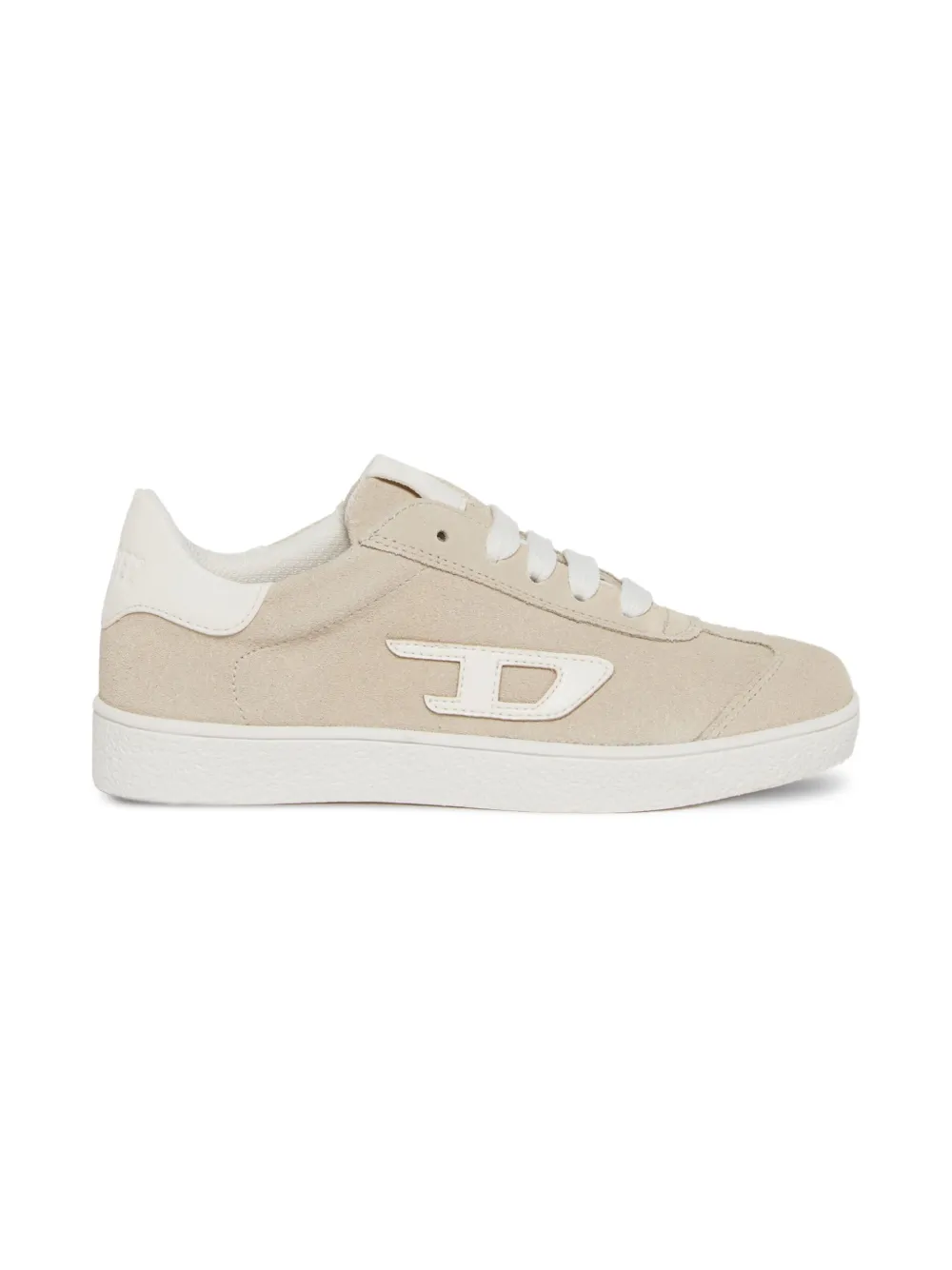 Diesel Kids S-Cougaz sneakers met logodetail Beige