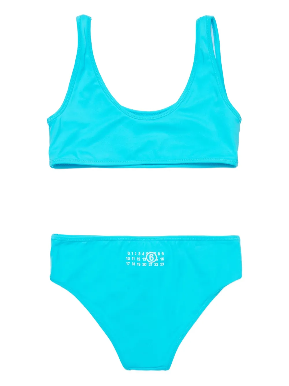 MM6 Maison Margiela Kids Bikini met logodetail Blauw