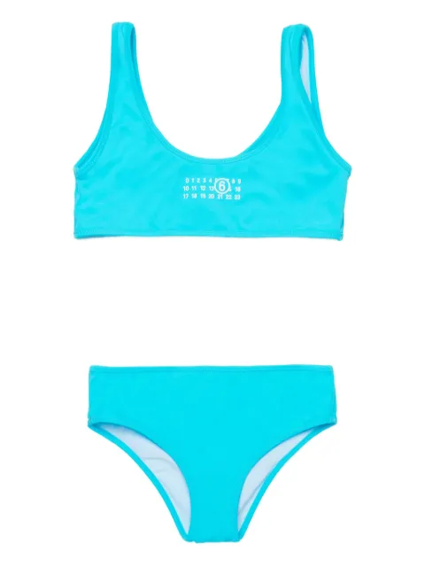 MM6 Maison Margiela Kids logo-detail bikini
