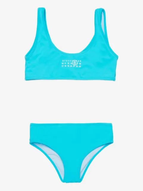 MM6 Maison Margiela Kids logo-detail bikini