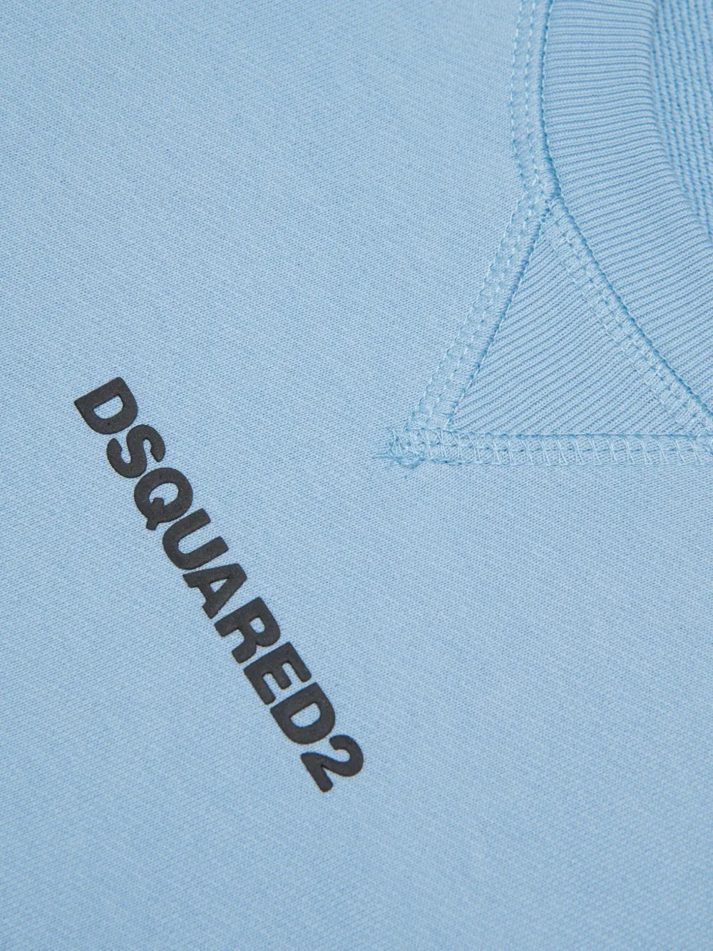 DSQUARED2 KIDS Sweater met logodetail en ronde hals Blauw