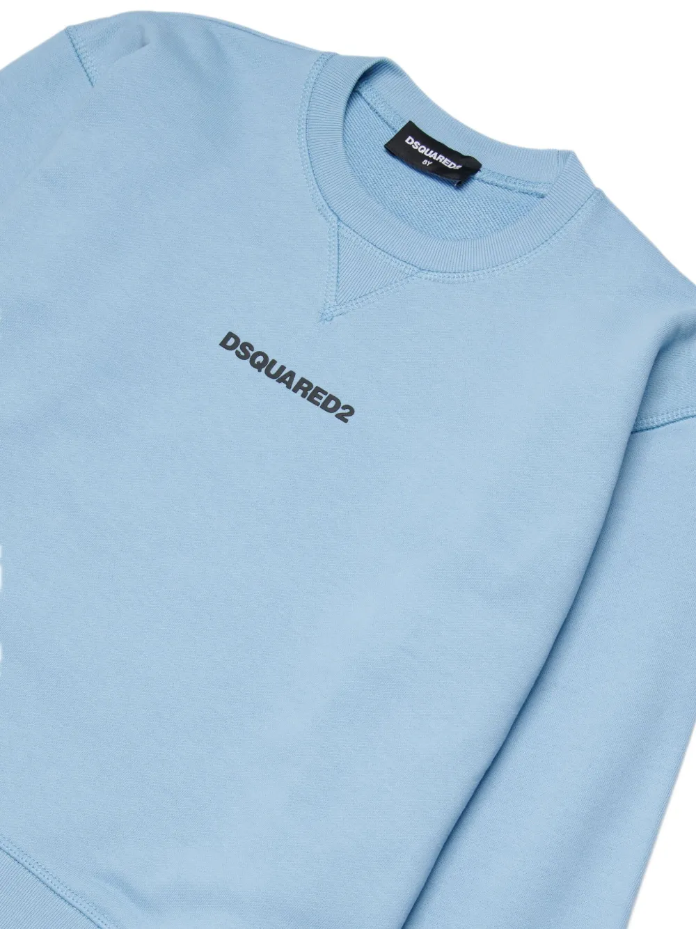 DSQUARED2 KIDS Sweater met logodetail en ronde hals Blauw