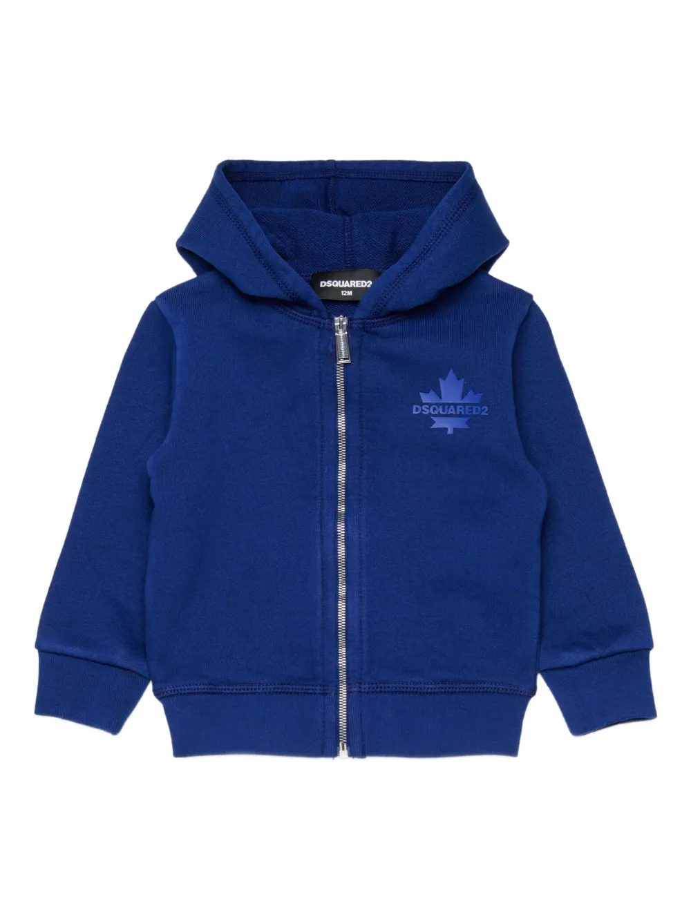 Dsquared2 Logo-detail Zip-up Hoodie In Blue