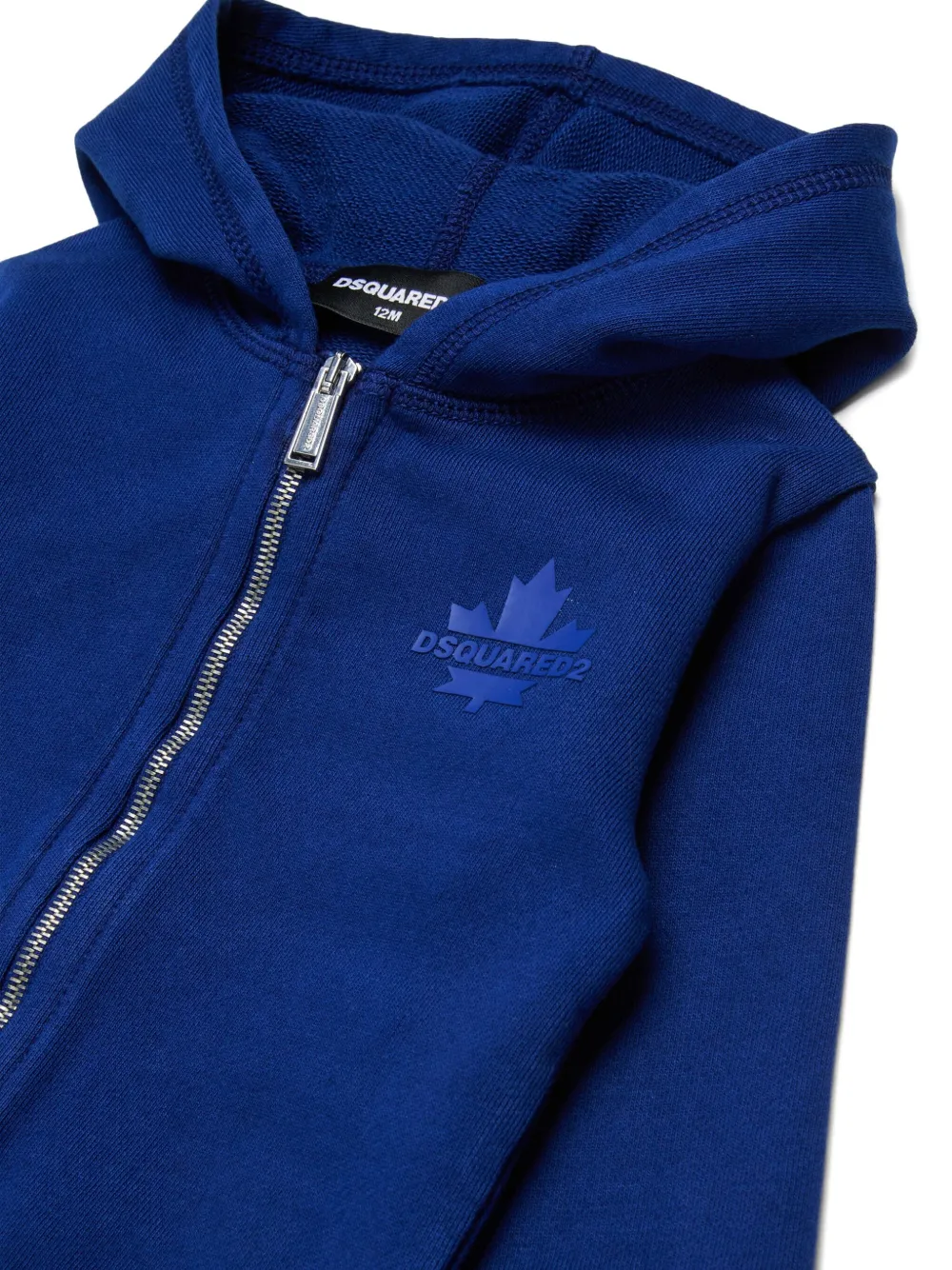 Dsquared2 Logo-detail Zip-up Hoodie In Blue