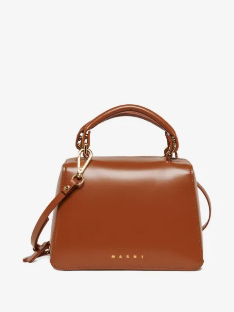 Marni Kids School logo coated tote bag
