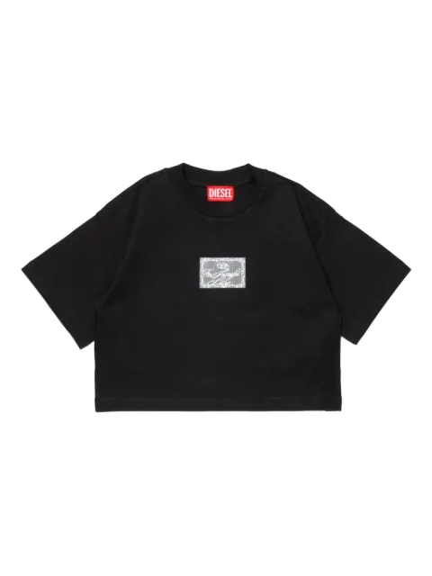 Diesel Kids クロップド Tシャツ