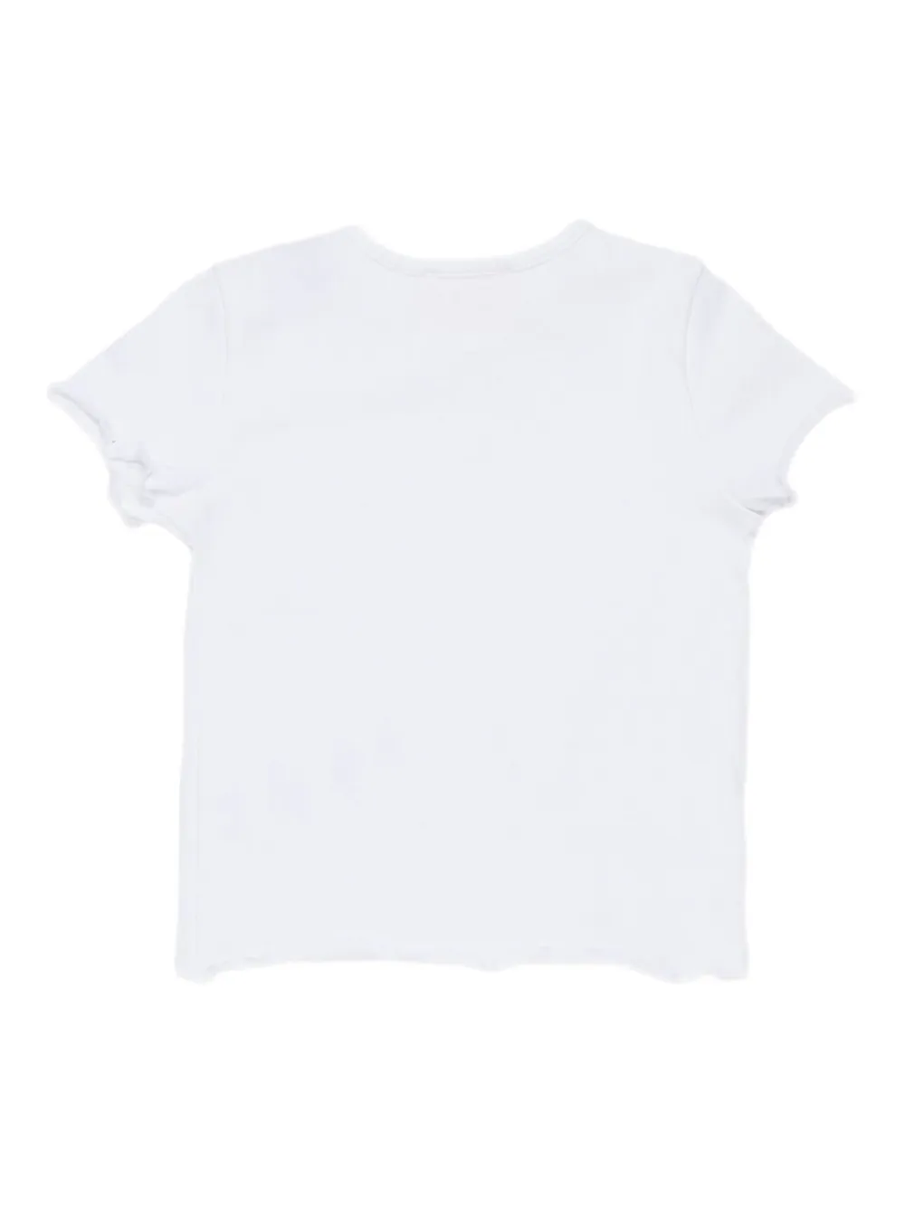 Diesel Kids Taspyb geribbeld T-shirt Wit