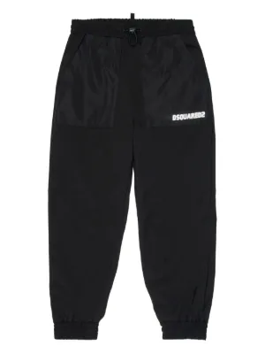 Dolce & Gabbana Kids DG-logo-patch Track Pants | Black | FARFETCH ZA