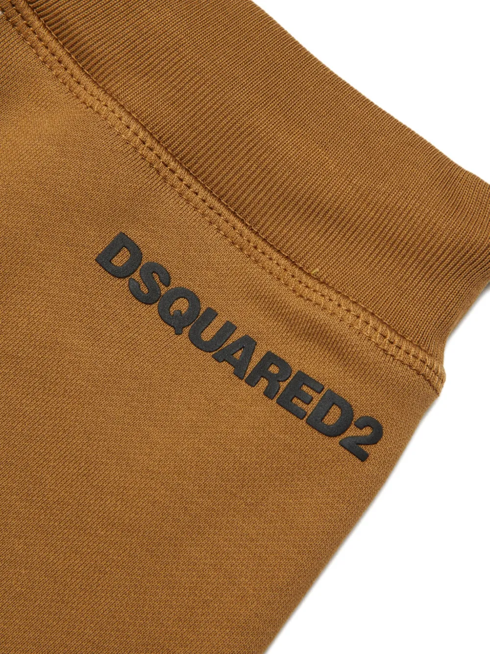 Dsquared2 Drawstring Logo Jogger Trousers In Brown
