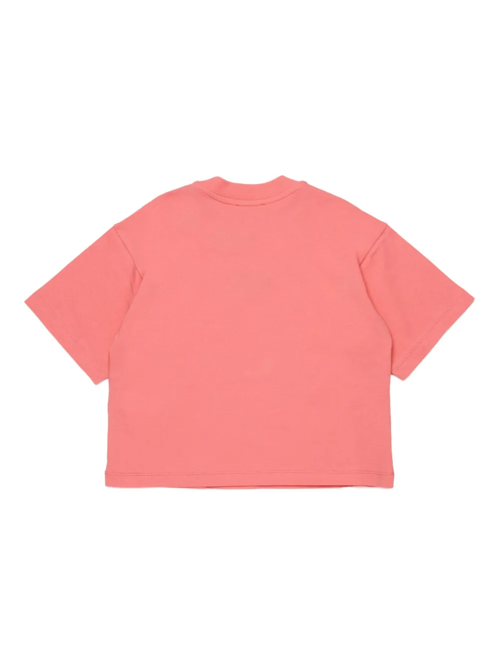 Diesel Kids Tixan T-shirt met ovalen logo Roze