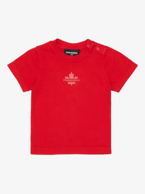DSQUARED2 KIDS logo-leaf short-sleeve T-shirt