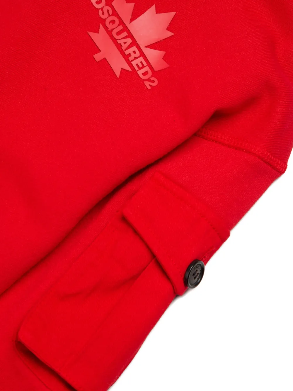Dsquared2 Maple Leaf Pocket Sweatshirt In Red