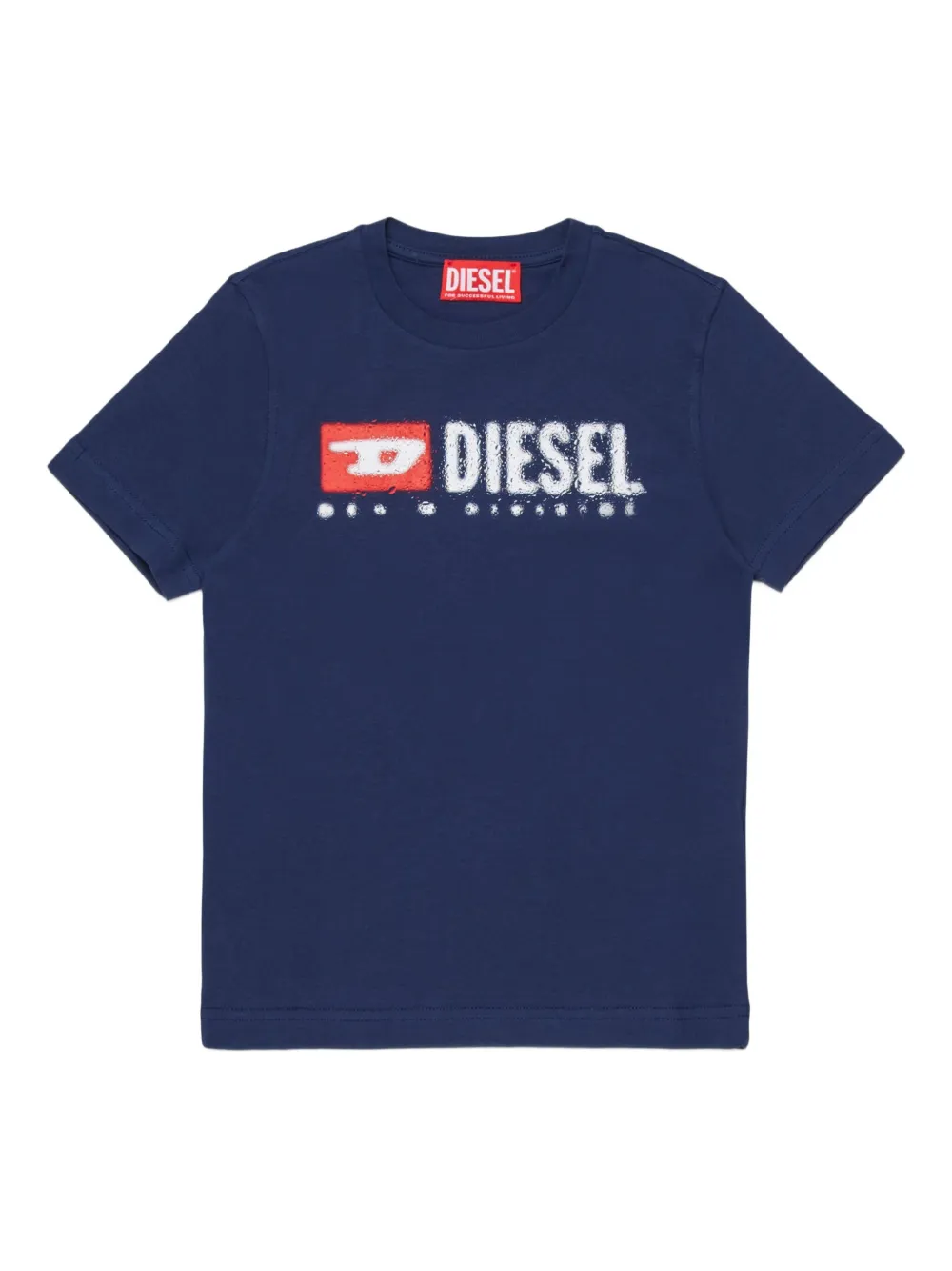 Diesel Kids T-shirt TAdjustk14 con logo - Blu