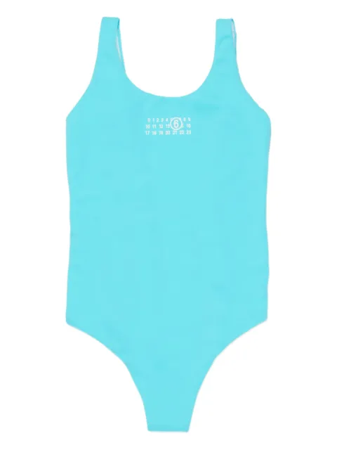 MM6 Maison Margiela Kids traje de baño con detalle del logo