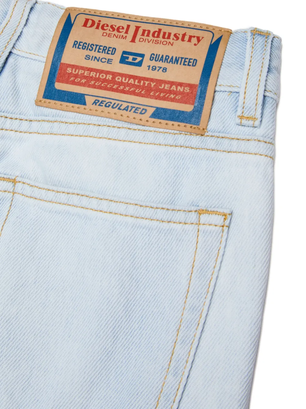 Diesel Kids 2010-J broek met logopatch Blauw