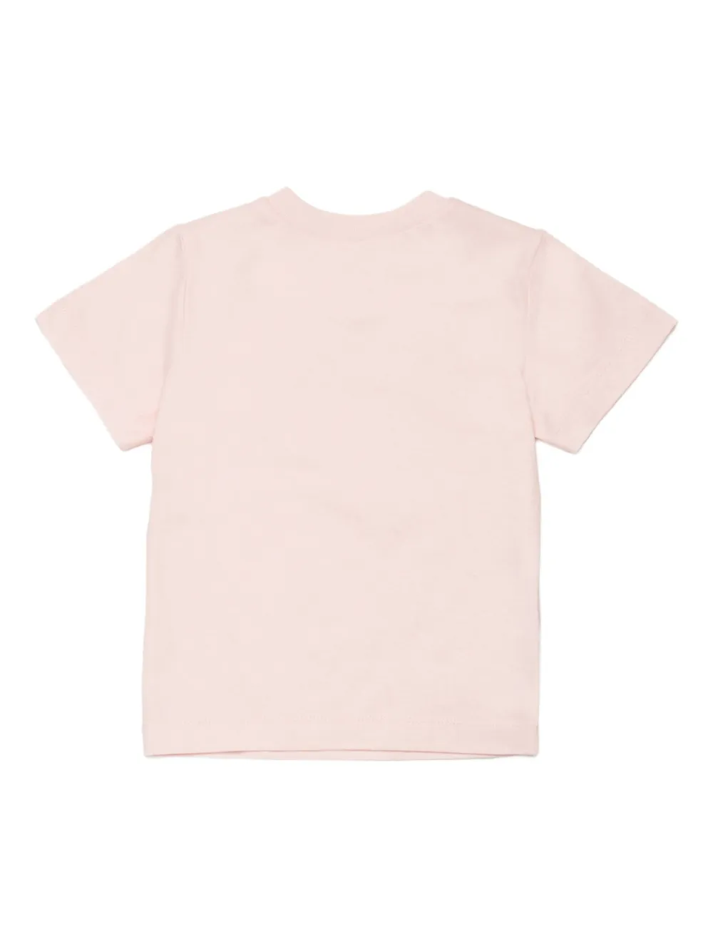 Marni Logo-detail Crew-neck T-shirt In Pink