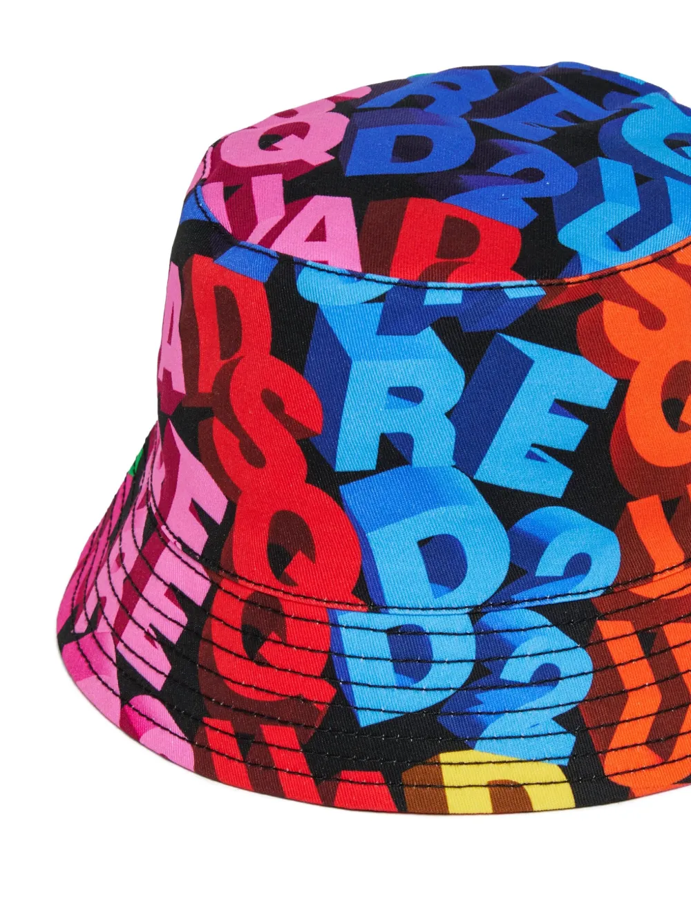  Dsquared2 Kids Lettered Bucket Cap - Black 