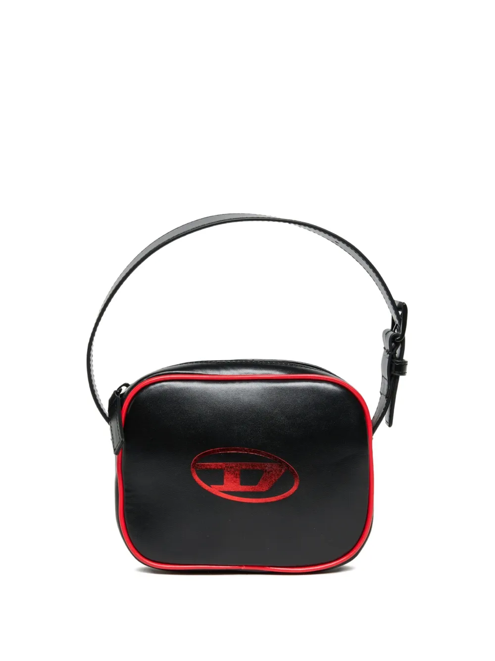 Diesel Kids Oval D logo shoulder bag - Black