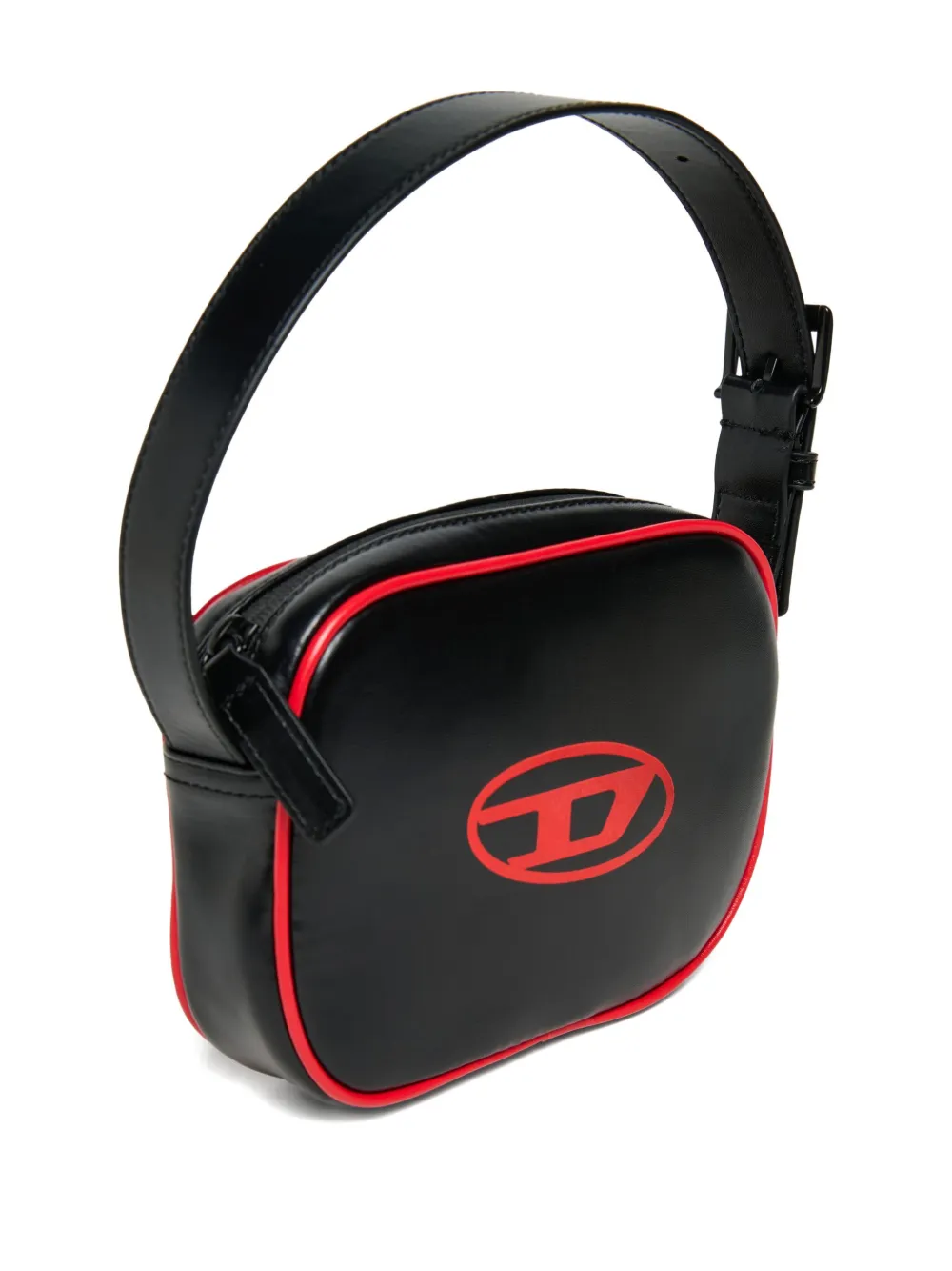  Diesel Kids Oval D Logo Shoulder Bag - Black 