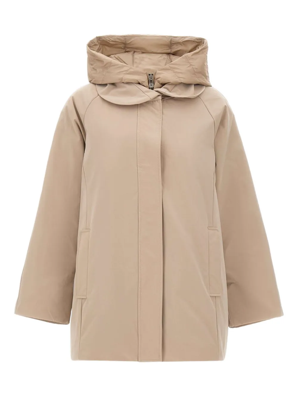 Elena Miro' Layering Down Jacket In Neutral