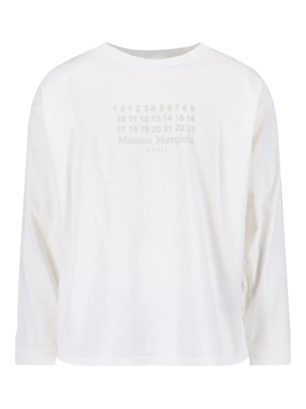 Maison Margiela ロゴ ロングTシャツ - ホワイト